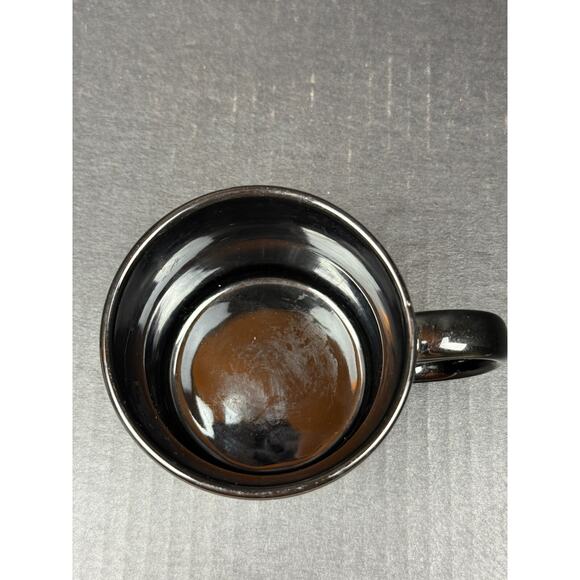 Laurel Burch Rainbow Cats Black Coffee Mug 16 oz VINTAGE - Picture 5 of 9